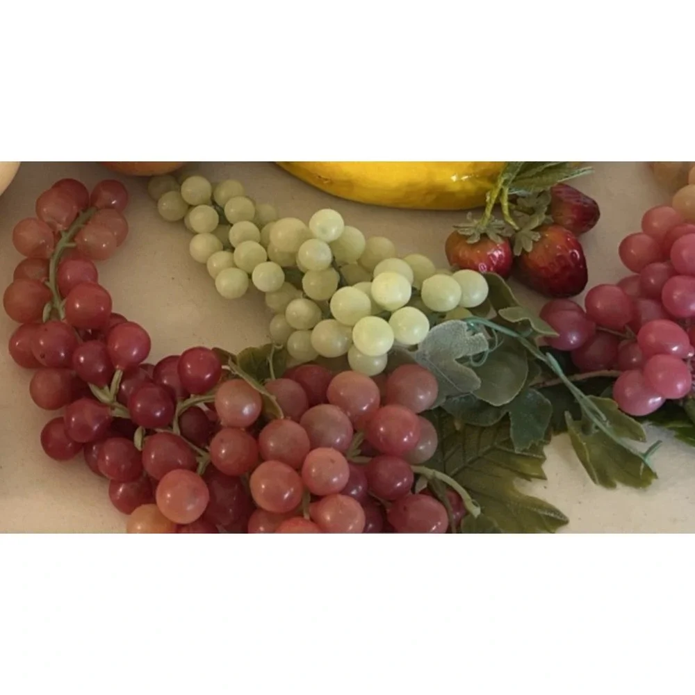 27 Piece Mix of Plastic and Wooden Fruits
